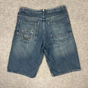 Paco Jeans Mens 34 Blue Denim Shorts Baggy Y2K Streetwear Medium Wash‎ Cotton